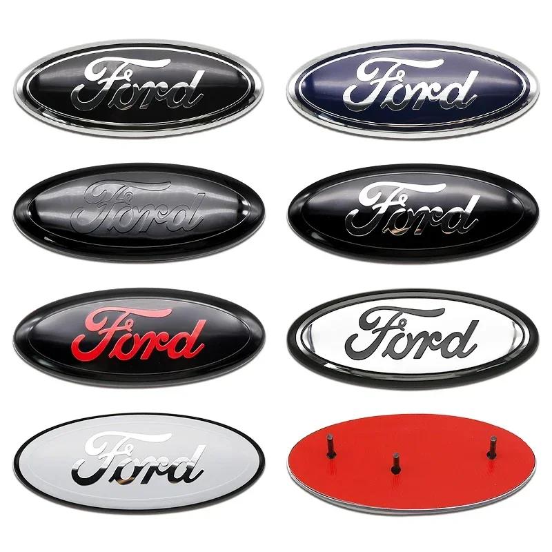 Autoaufkleber 2026 Ford Neu 2025 Heiß ABS 22,5cm Auto Front Heck Emblem Aufkleber Kofferraum Aufkleber für Ford Edge Escape Fiesta Transit Rang