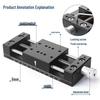 Heavy Load Precision Linear Slide Table with Fine-tuning Screw Rod - 50/80/100 Stroke