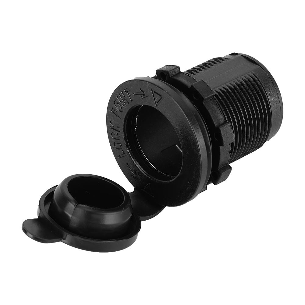 

12V 24V ABS Car Motorcycle Cigarette Lighter Power Plug Socket with Waterproof Cover