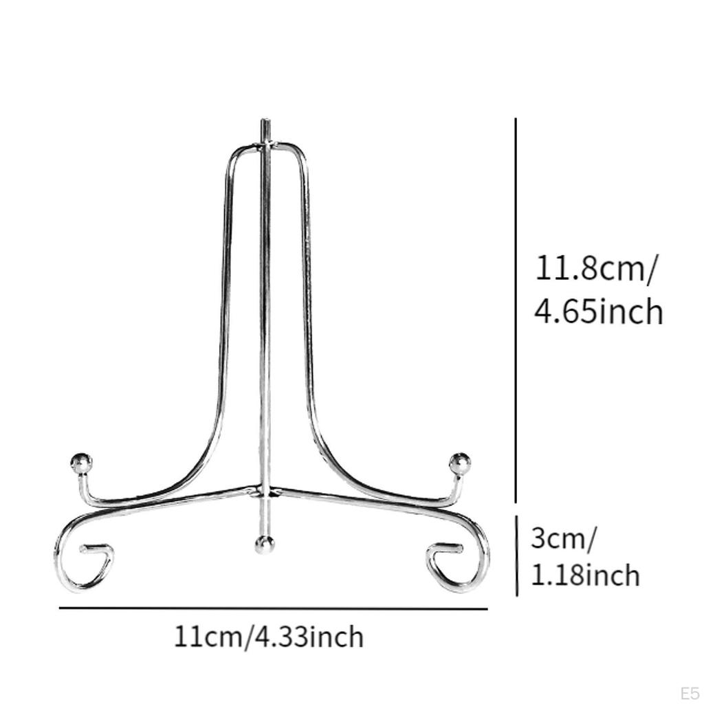 Display Stand Holder, Picture Frame Holder Easel Sturdy Dish Bracket Plate