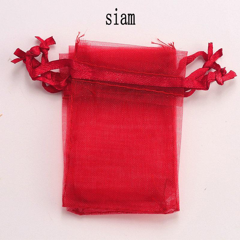 Wholesale 16 color 100pcs/lot 9*12cm organza Christmas wedding gift bags candy bag jewelry packing drawable organza bags&pouch