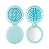 Pocket Mirror Folding Comb, Anti-static Portable Circular Pocket Airbag Massage Comb, With Mirror Shaped Comb