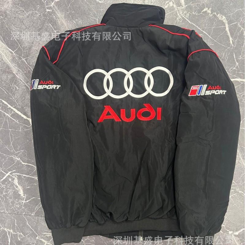 Giacca da Corsa F1 Ricamata Cotone Antivento Unisex Donna Casual Manica Lunga Motorsport Streetwear