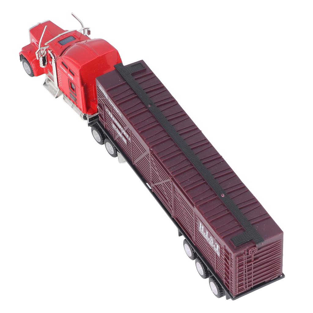 1:65 Pull Back Trucks Realistic Exquisite Interactive Alloy Pull Back Transport Cars Model Toy for