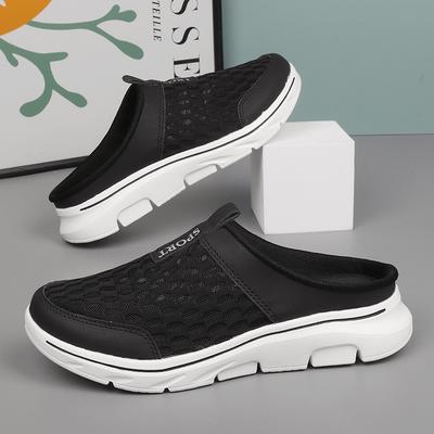 Summer New Breathable Semi -slippers Fashion Trend One Foot Kick Lazy People Casual Flying Men's Shoes