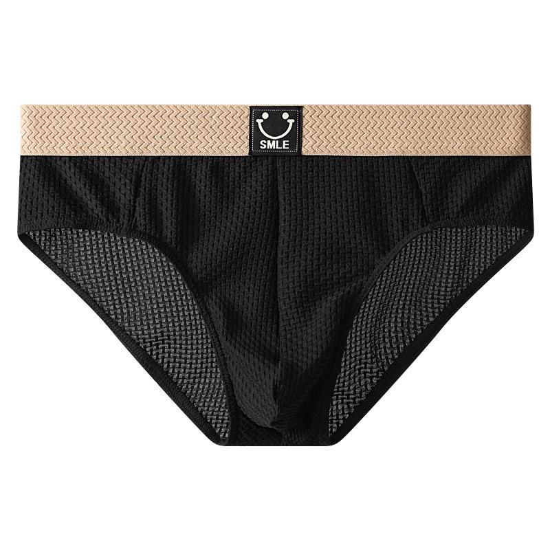 Ice Silk Men's Triangle Underwear Cool and Breathable in Summer for Young Men