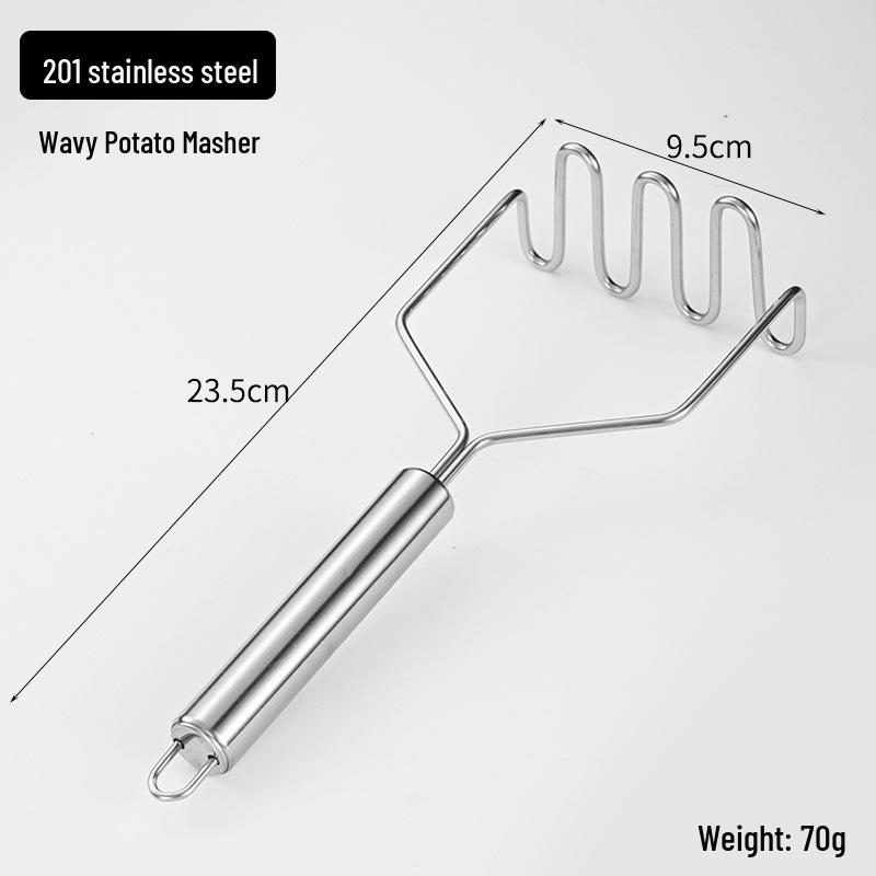 Stainless Steel Potato & Garlic Masher for Baby Food