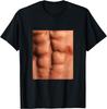 Show Off Your Fake Abs Muscular Novelty Funny T-Shirt