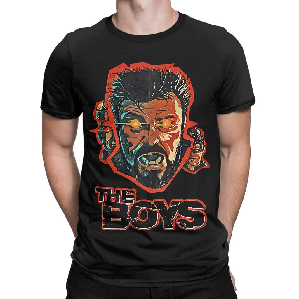 Tthe Boy Retro T Shirt For Unisex Cotton Hipster Tshirt Round Collar Tee Shirt Short Sleeve Clothing Plus Size