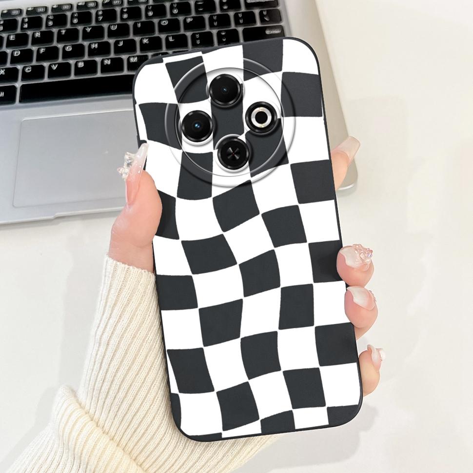 Spark30C Cover For Tecno Spark 30C 2024 Case Cute Cartoon Girl Cover Soft Silicone Phone Case For Spark 30 C Spark30 Full Bumper