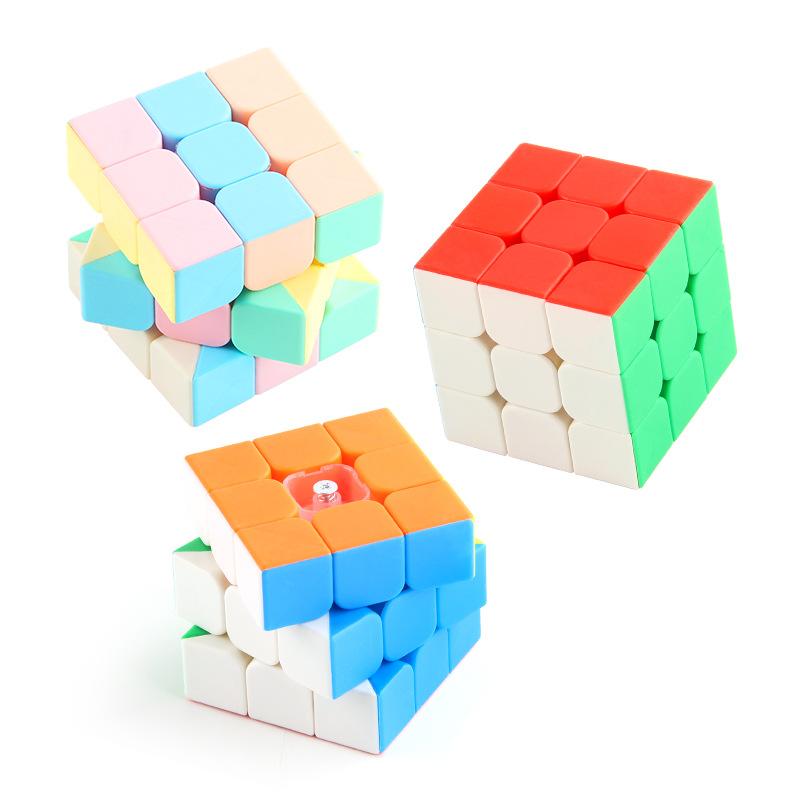 Color Three Assorted Layered Magic Cube Including Macaron Styles For Engaging And Fun Challenges Puzzle