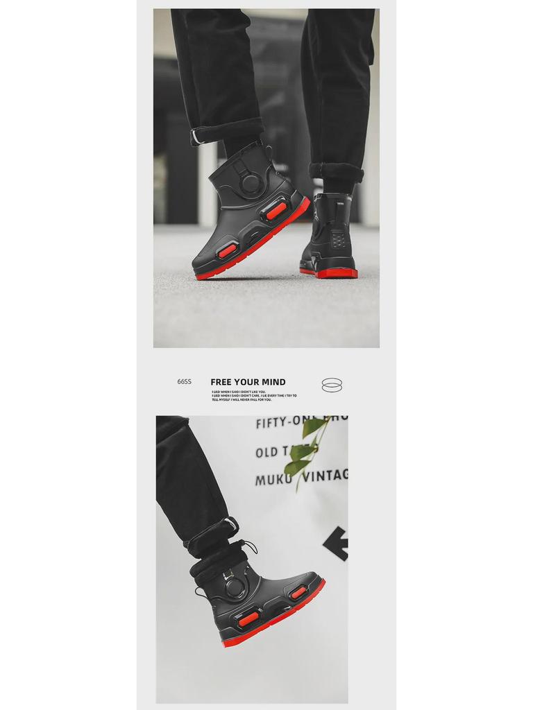 Stylish Waterproof Non-Slip Rain Boots for Men & Women - Perfect for Outdoor Activities Like Shopping, Fishing, Camping, and Sea-Hunting