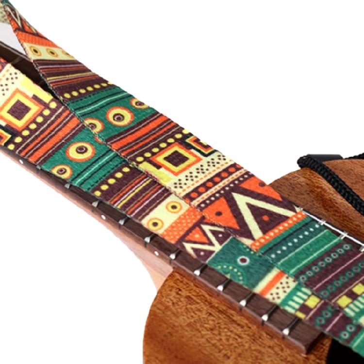Ukulele Strap Adjustable Ukulele Shoulder Strap J Hook Ethnic Style Ukulele Belt