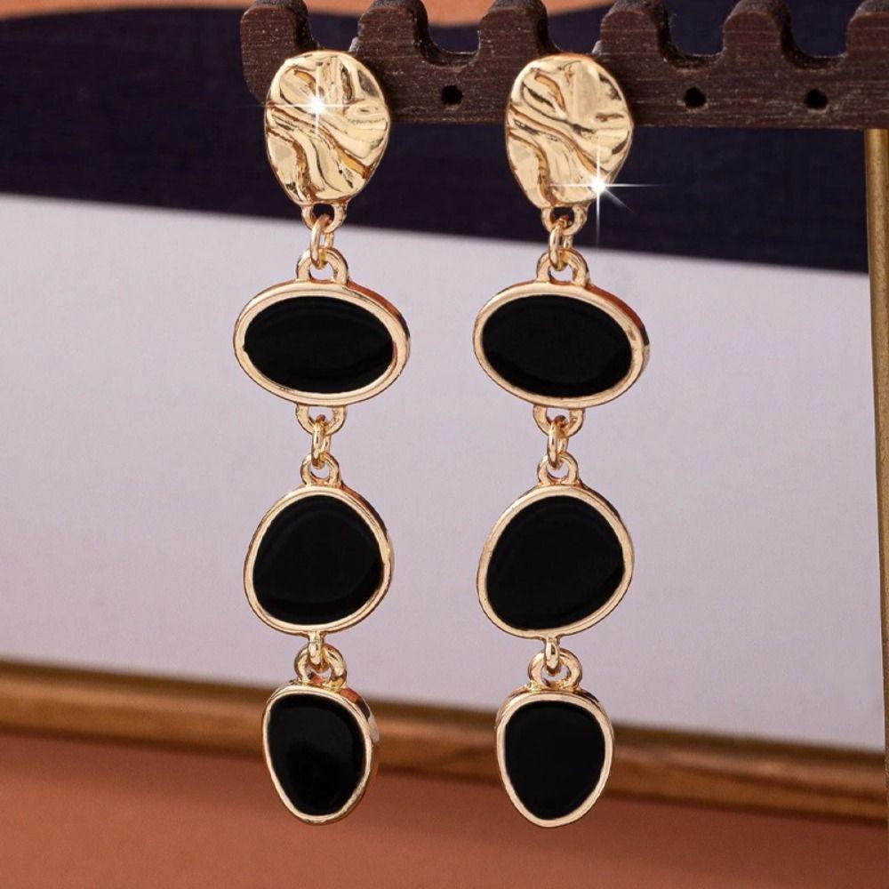 Casual Vintage Earrings Niche Design Contrasting Earrings Trendy Colored Earrings Gifts