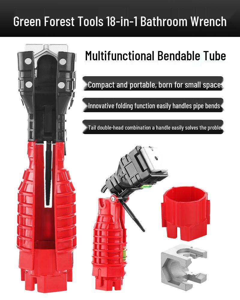 Universal 8-in-1 Sink Wrench: Multifunctional Tool for Water Pipe and Faucet Installation