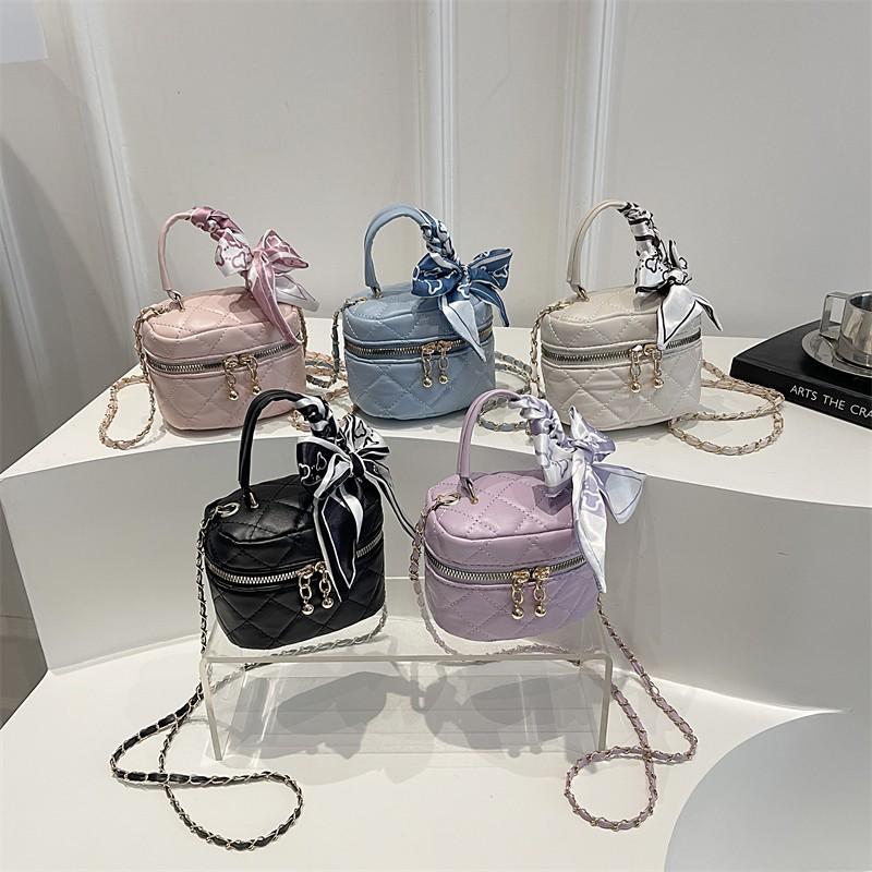 Mini Handbag, Fashionable Shoulder Bag, Diamond-patterned Chain Bag, Crossbody Bag