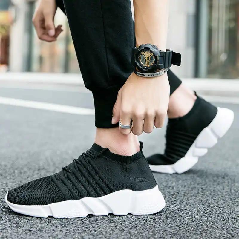 Rubber Sole Round Foot Mens Loafers Sneakers Vulcanize Men's Golf Supplies Men Shoes Red Sport High End Top Luxury Tenix