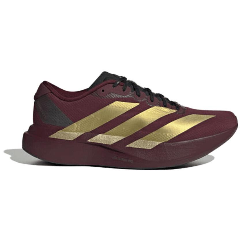 adidas Adizero Evo Sl Gewebt Bequem Vielseitig Freizeit Laufschuhe Herren Sneaker Rot Gold KK3678