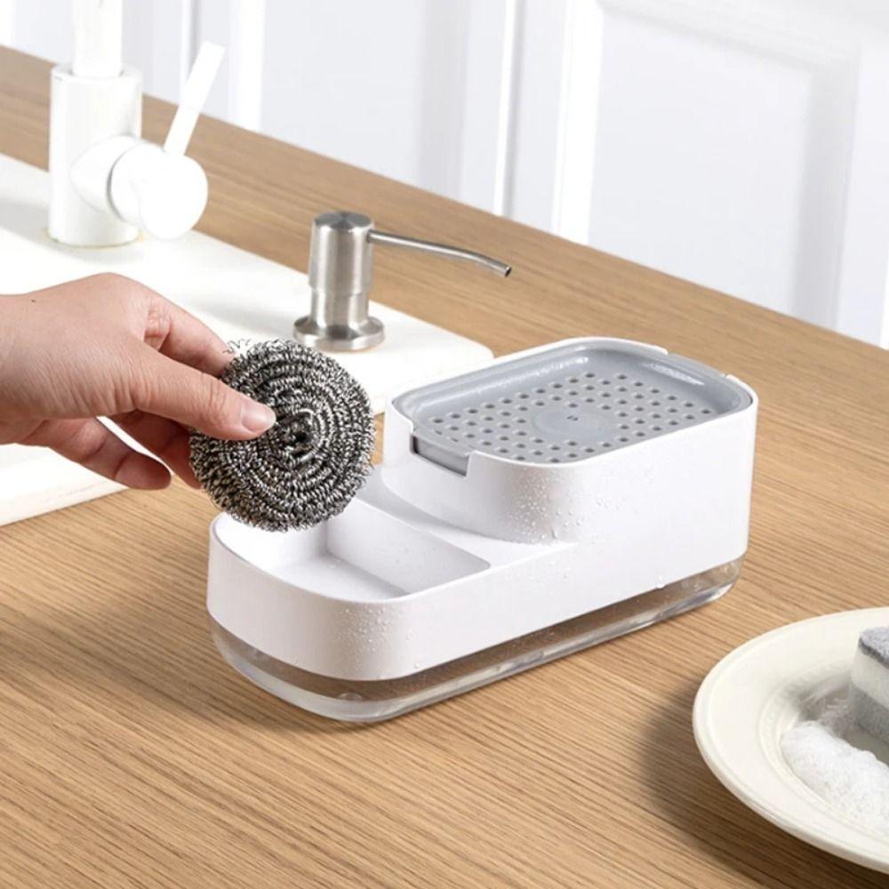 Detachable Press Soap Box 2 in 1 Automatic Liquid Dispenser Dish Soap Dispenser  Household