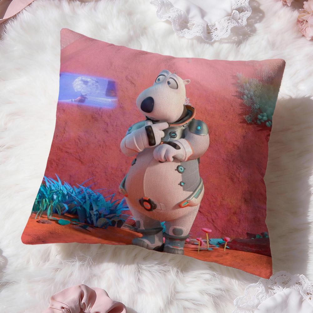 Cute B-Backkom Cushion Cover Premium Comfort Reversible Pillow Cove -Two in One Design for Any Room & Car Interior