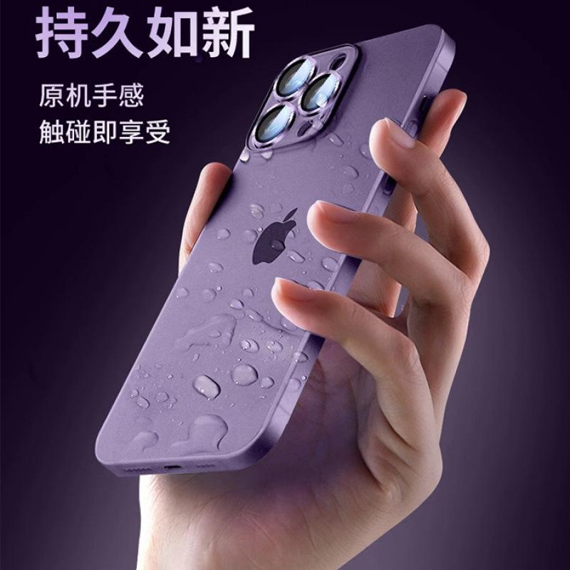 Applicable to Apple 11promax mobile phone case iPhone11 matte silicone with its own lens film all-inclusive  case thin