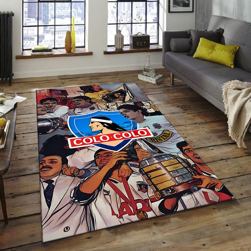 1pc Football Team Design Area Rug - Non-Slip, Soft & Cozy Floor Mat for Living Room, Bedroom, Office - Indoor/Outdoor Decorative Carpet