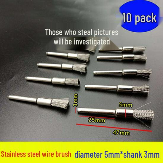 Electric Polishing & Rust Removal Brush: Steel & Copper Wire Grinder Head