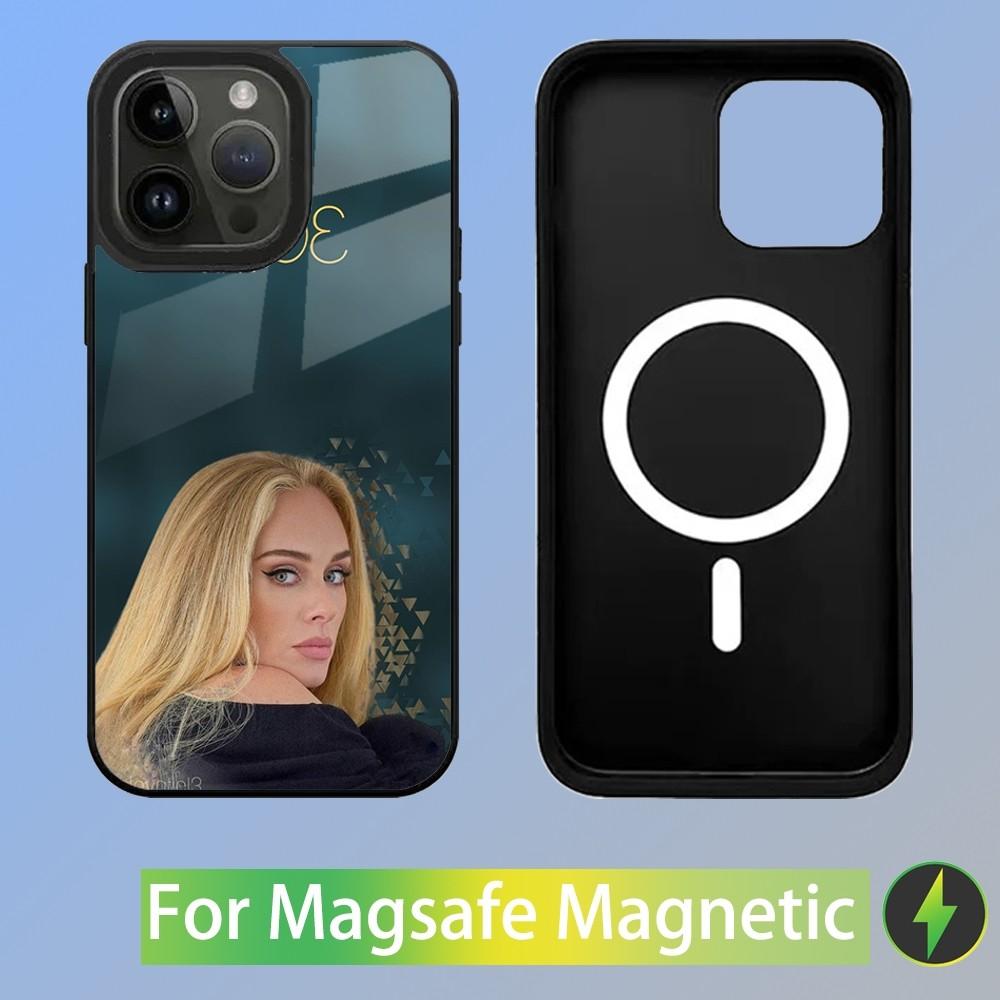 Singer Adele A-Adkins Phone Case For iPhone 15,14,13,12,11,Plus,Pro,Max Mini Magsafe Magnetic Wireless Charging