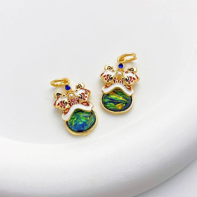 

Семенная коробочка лотоса 18K Матовое золото Сохраняющее цвет Имитация нефрита Ручная работа DIY Тыква 22 shell Fuhu pendant 14*22mm(1)