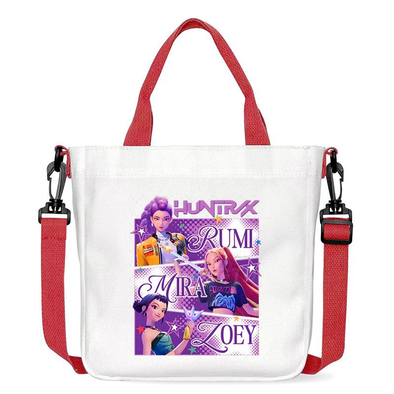 Anime Cartoon Print Office Worker Commuter Portable Messenger Bag Student Large Capacity Casual Handbag
