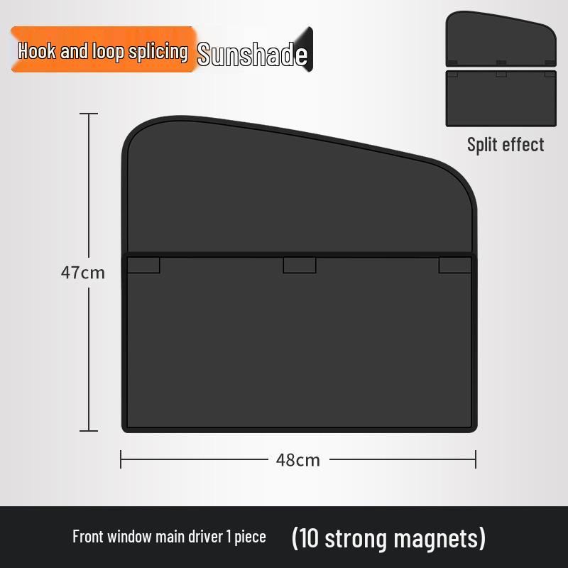 Magnetic Car Sunshade: Detachable, Foldable, Heat-Insulating Curtains for Summer Sun Protection