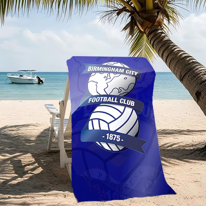 Beach Towel with BIRMINGHAM CITY LOGO Pattern - soft,absorbent,machine washable Lightweight&Modern,swimming,Travel Essentials