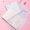 5 Pcs Mesh Zipper Bag A4 Letter Size Document Pouch Clear Plastic Waterproof Mesh Bag for Office School Travel