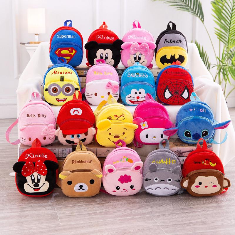 New Cross-Border Toddler Plush Backpack & Coin Purse for Ages 1-4 - Cartoon Design, Lightweight