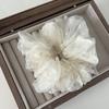 Hair Rings New Headwear Girls Headdress Organza Heart Scrunchies High Horsetail Hair Rope Hair Rubber Bands Women Hair Bands