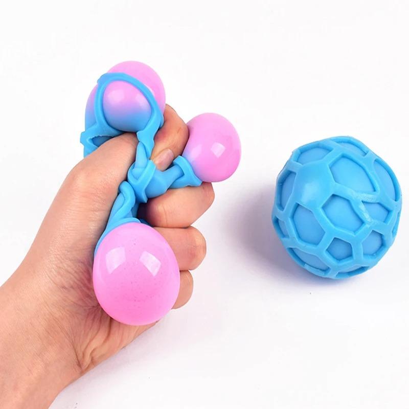 Bunter Entlüftungsball, sicheres Quetschspielzeug, entzückender Anti-Stress-Ball, TPR-farbiges Entlüftungsball-Spielzeug, Quetschspielzeug, Stress abbauen