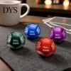 White Elephant Gift Exchange Dice Santa Swap Dice, Christmas Stocking Stuffers Dodecahedral Glitter Multi-sides Game for Present Party Supplies