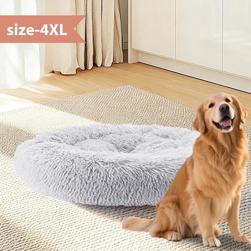 New Arrival Spring Summer Breathable Pet Bed - Round Plush Stuffed Bed for Cats & Small Dogs, Deep Sleep Four Seasons Bed