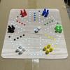 1 Set 6 Spieler Fliegen Schach Spiel mit Gummi Schachbrett 24 Schach