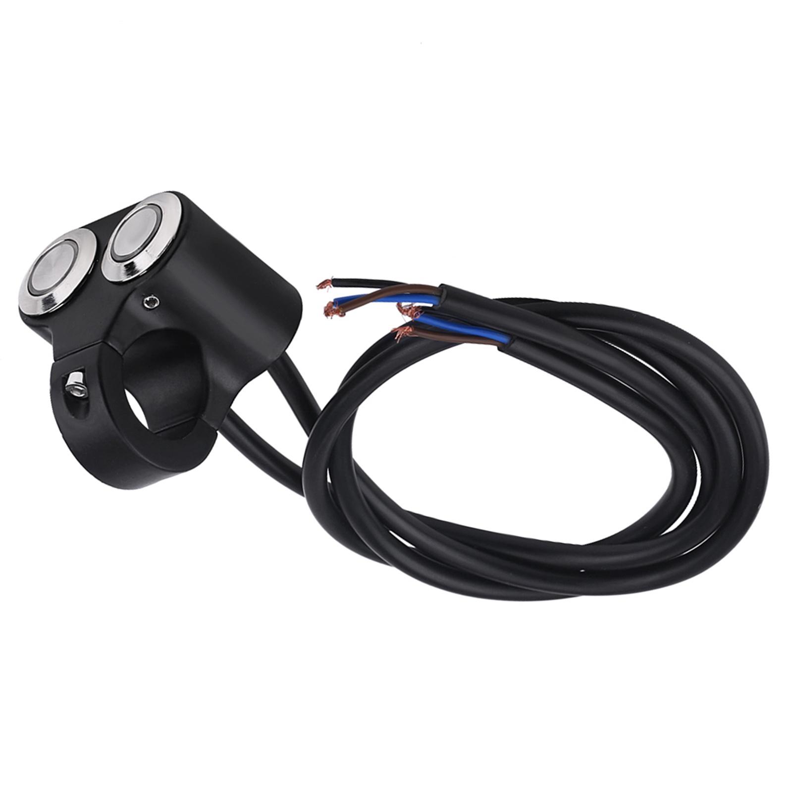 7Celsius8inch 22mm Motorcycle Handlebar   Headlight Brake Fog Light ONCelsiusOFF with Indicator Type A