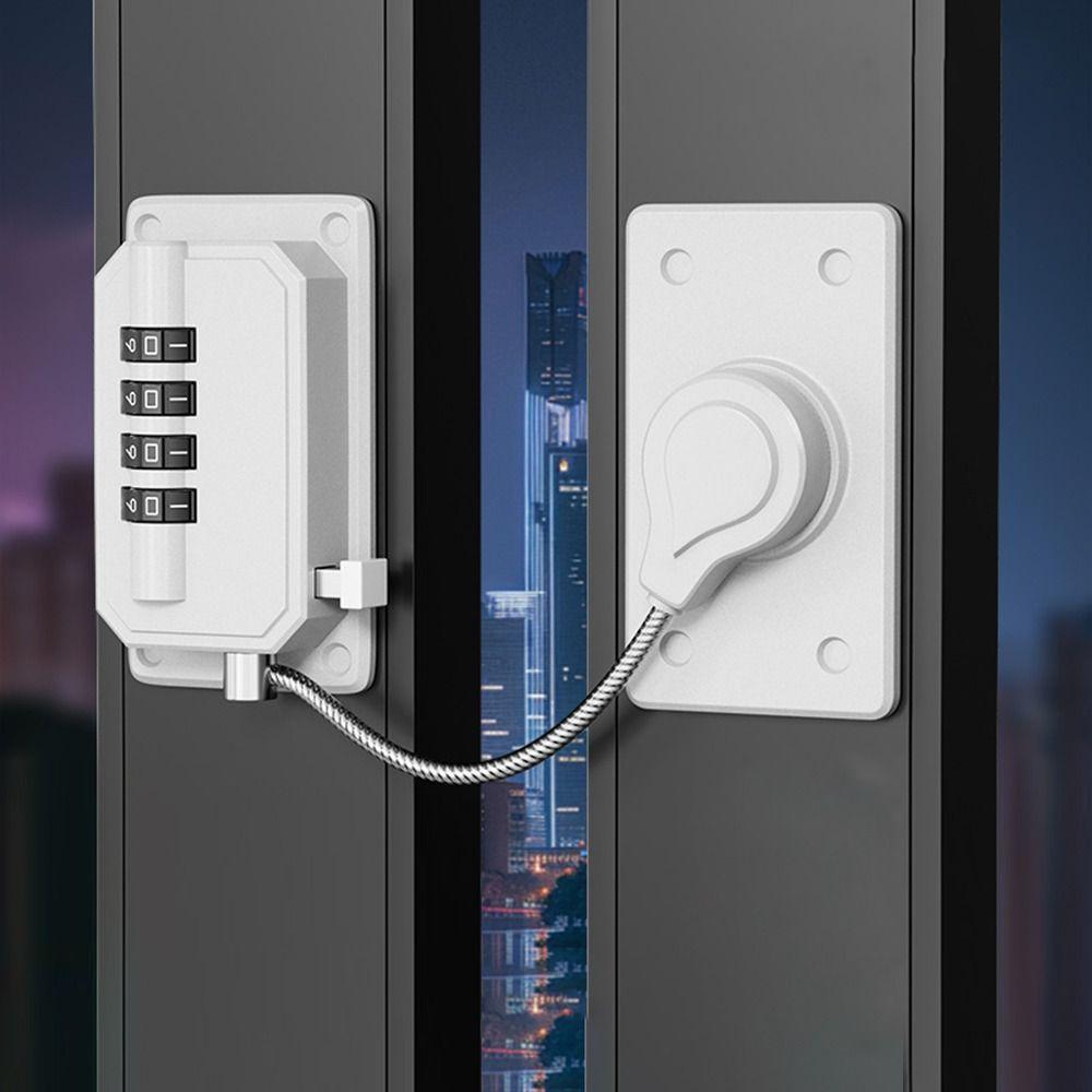 Anti-pinch Hand Refrigerator Door Coded Lock Adjustable Window Digital Password Lock  for Home