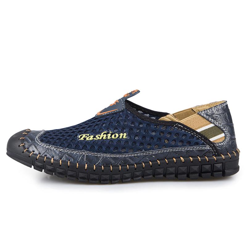 Men Breathable Sneakers New Fashion Shoes Climbing Hiking Shoes Men Outdoor Beach Shoes Mesh Shoes Mens