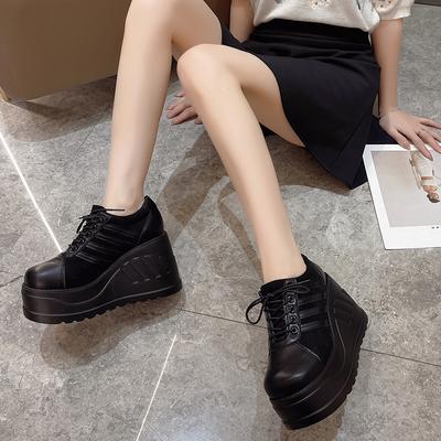Taglia Grande 35-42 Design Nero Zeppe Moda Cosplay con Plateau Tacchi Alti Décolleté da Donna 2025 Scarpe da Ginnastica Street Donna