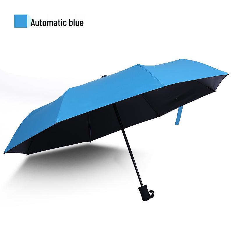 Automatic Three-Fold Sunshade Umbrella: UV-Protection & Rainproof for Men and Women