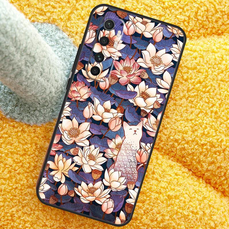 Lotus Flower Case For Xiaomi 15T 14T 13T 14 15 Ultra 17 Pro Max Cover For POCO F8 F7 F5 F6 X5 X6 X7 Pro