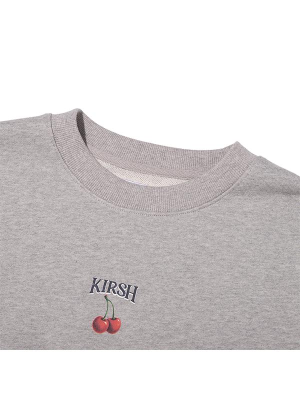 KIRSH Dewey Cherry Uni Loose Fit Sweatshirt [Melange Gray]