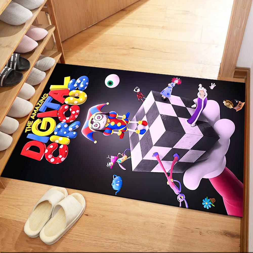 Amazing Digital Circus Square Rugs Are a Great Choice for Living Rooms, Bedrooms, Home Décor, and As Gifts.