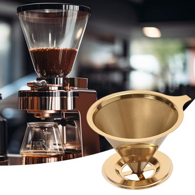 Filtro per caffè in acciaio inox, filtro per caffè riutilizzabile, filtro a cono per caffè senza carta, per la casa