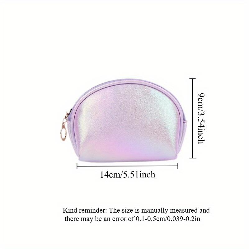 1pc 2026 New Year Makeup Bag, Large Capacity Storage Bag, Hand In Hand with Mini Red Bag, Lipstick Beauty Shell Shaped Bag