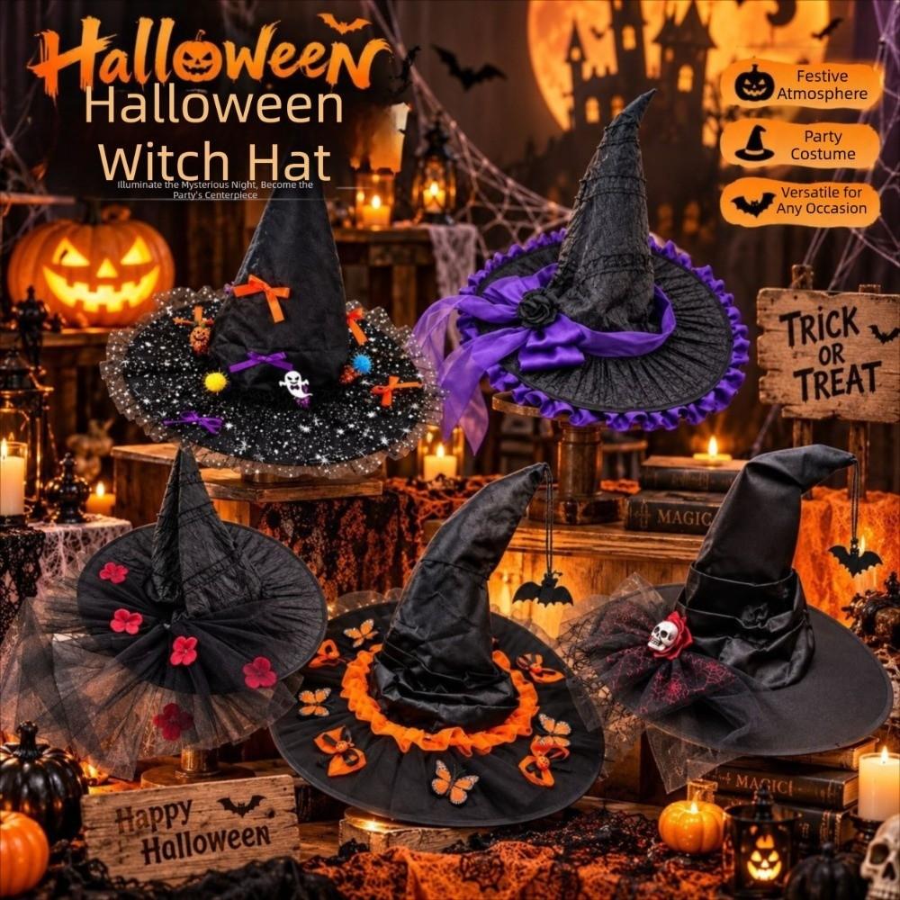 Dark Style Cosplay Wizard Cap Handmade Gothic-style Decorative Hats Themed Party